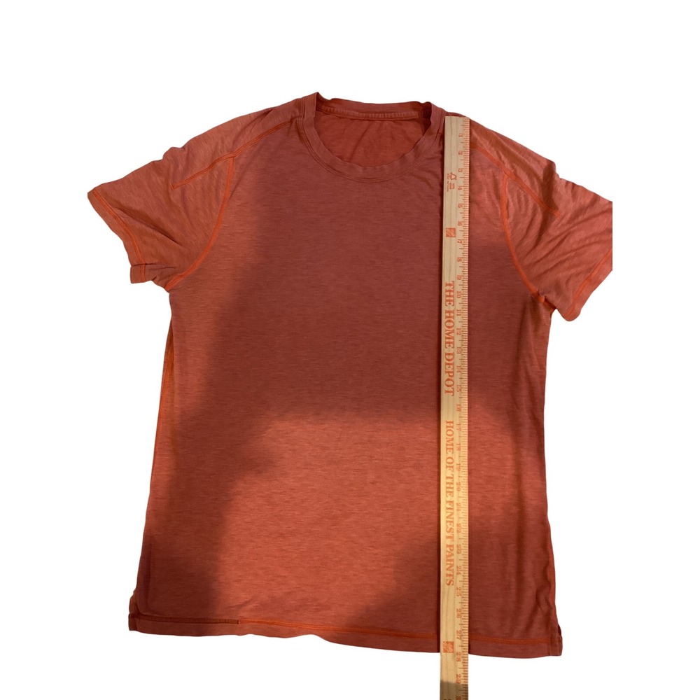 Lululemon Metal Vent Tech Short Sleeve Shirt Mens Rust‎ Orange Training Tee